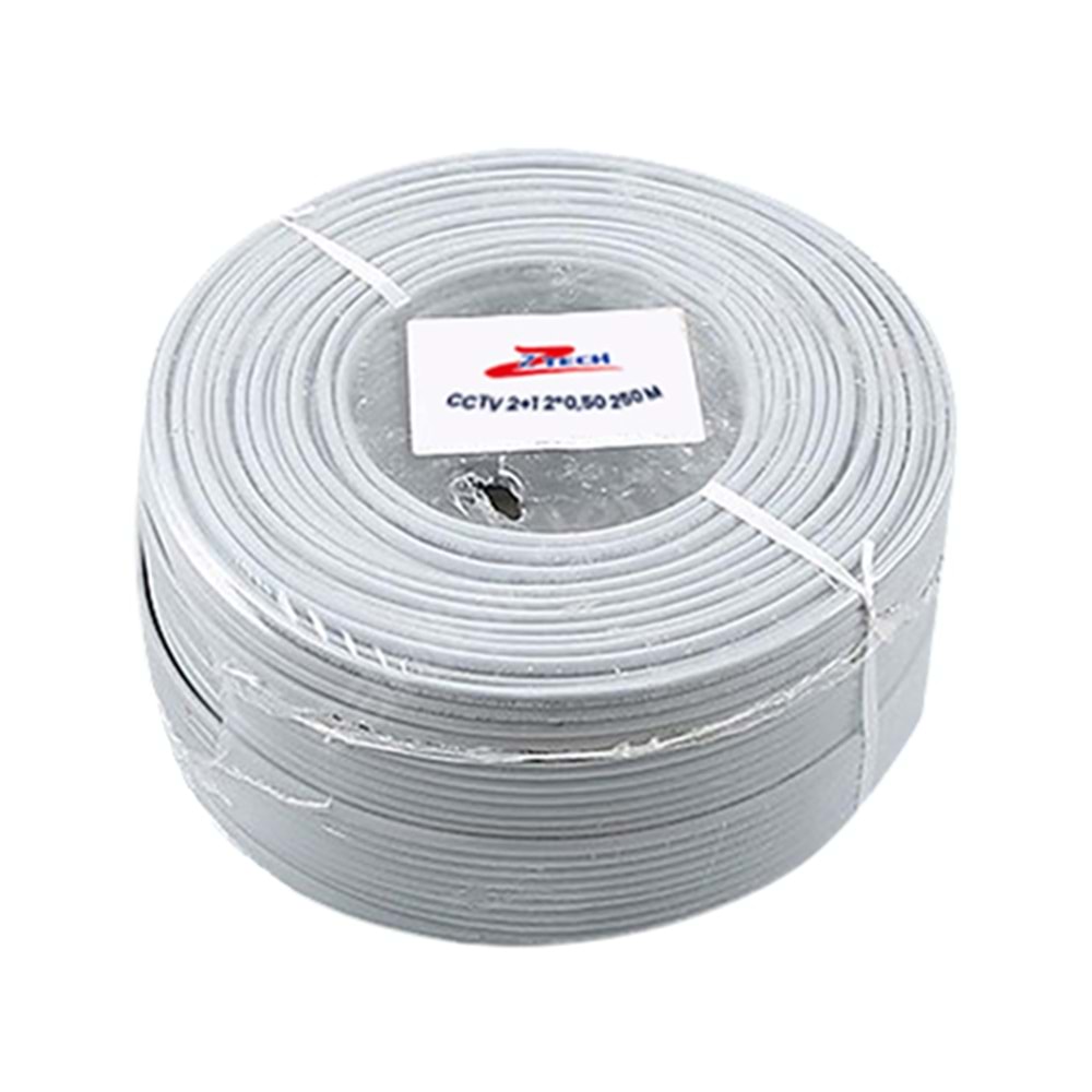 ZTECH ÖZEL SERİ 250MT 2+1 2*0,50 CCTV KABLO