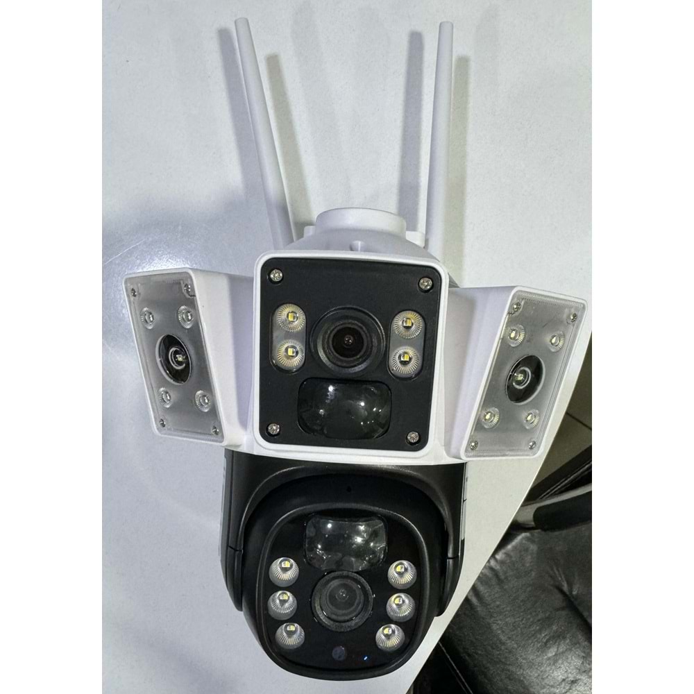 O-KAM-3037 6MP 4G SOLAR PTZ Camera, 3 inch 18Pcs Leds Dual Light