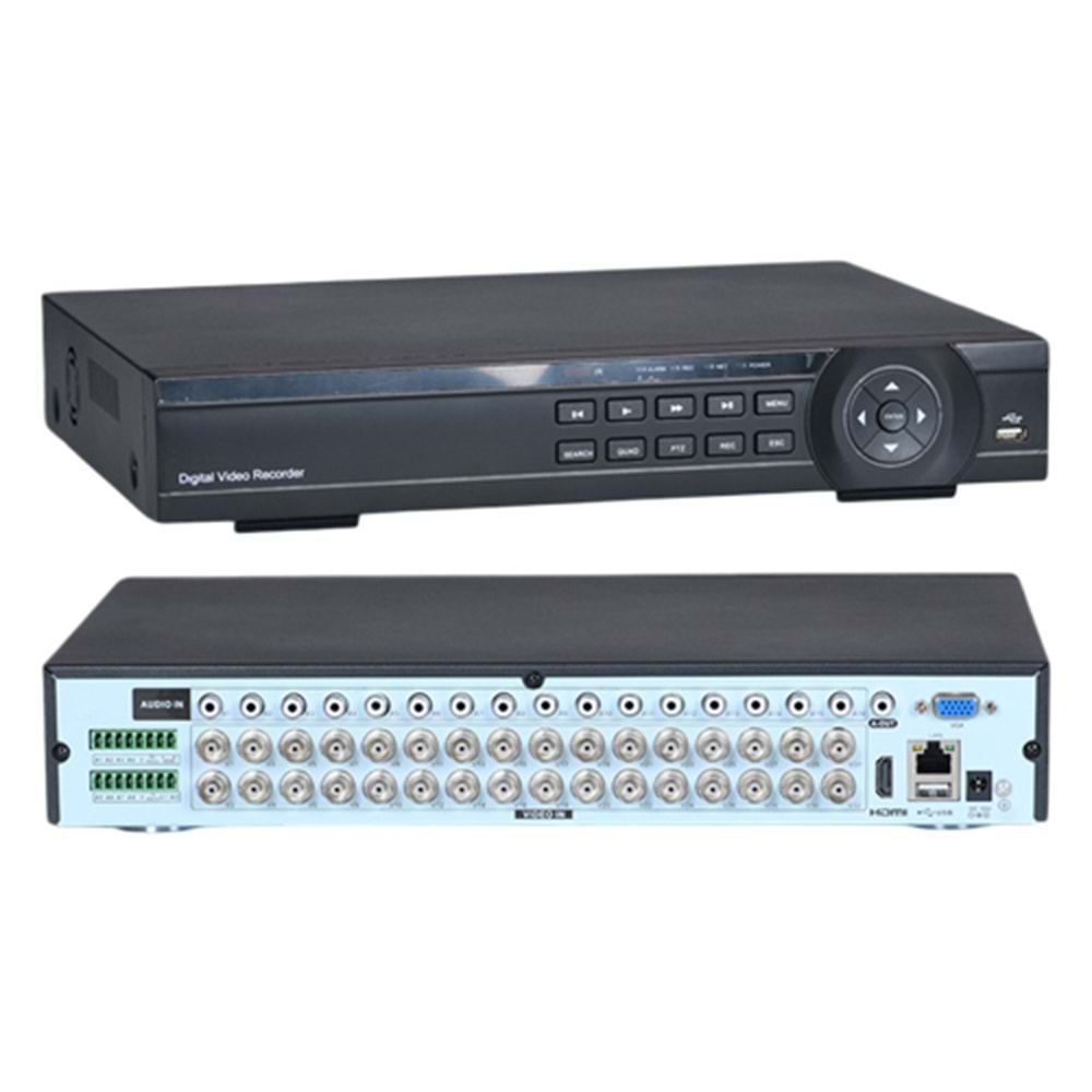 ZTECH ZR-732 32CH 5MP DVR KAYIT CİHAZI H265+ (KOLİ ADET SAYISI 5)