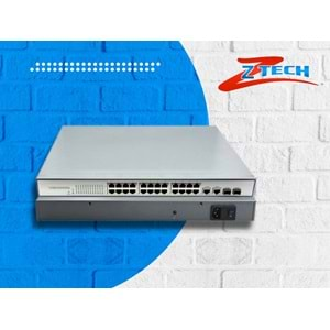 ZTECH ZR-P2421FN 24+2+2 POE SWİTCH 350w +2 10/100/1000 (KOLİ ADET 8)