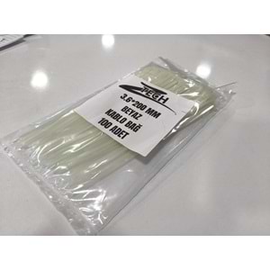 ZTECH BEYAZ KABLO BAĞI 3.6*200MM (100 ADET)