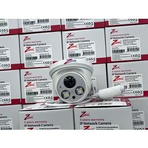 ZTECH ZR-YENİ DOME 2033 5MP IP colorvu camera 1.8mm fisheye 2 warmled Plastic Dome kamera