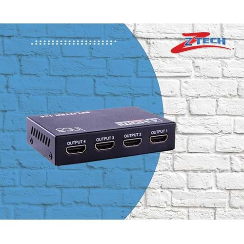 ZTECH ZR-824 ELECTRON V50 4 PORT HDMI SPLITTER