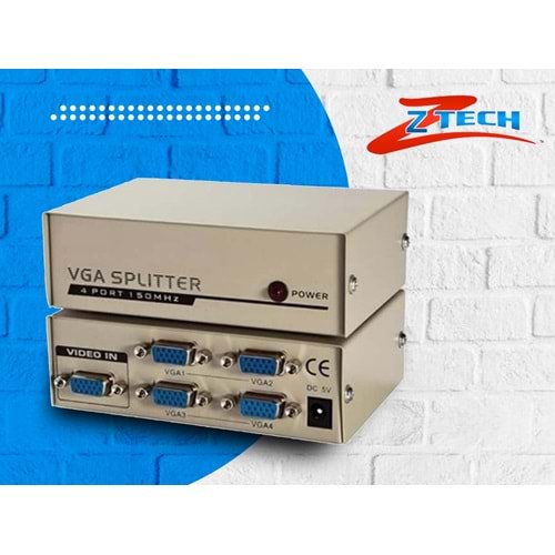 ZTECH ZR-1024 4 PORT VGA SPLİTTER
