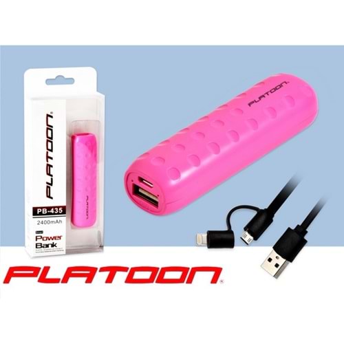 PLATOON PB-435 POWERBANK 2400MAH