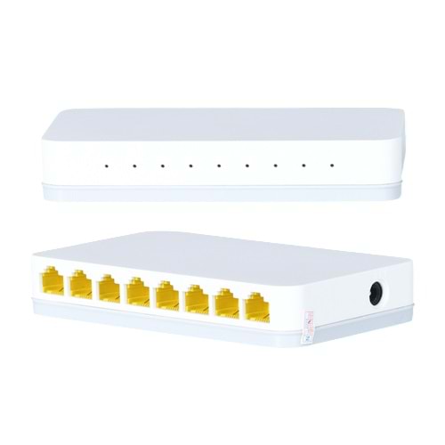 ZTECH 8 PORT SWİTCH 10/100 (KOLİSİ 80 ADET)