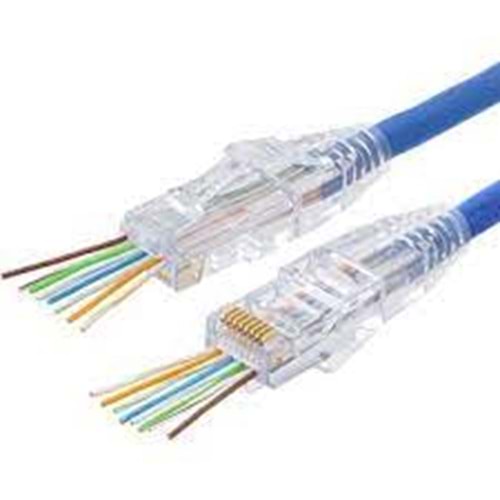 EZ-RJ-45 CAT6 KONNEKTÖR 100 LÜ PAKET