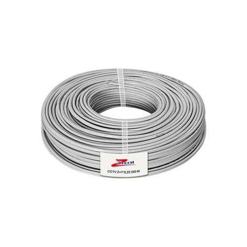 ZTECH ZR-1022 2+1 2*0,22 100M CCTV KABLO