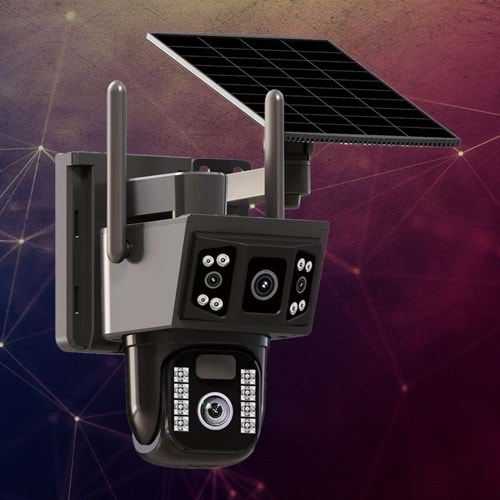 O-KAM-3916 4G 6MP Dual Lens Solar PTZ Camera