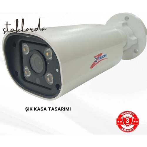 2.8 mm ZTECH ZR-2023 4 WARM 2MP AHD 2.8MM PLASTİK KASA BULLET KAMERA