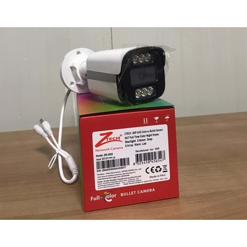 ZTECH ZR-2020 6WARM 2MP AHD 3,6MM HIK PLASTİK KASA BULLET KAMERA