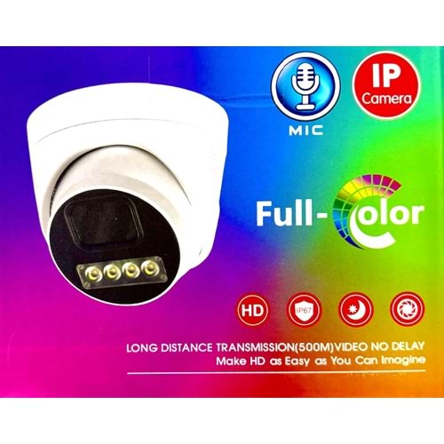 SESLİ DOME AHD ZTECH ZR-2025 AHD 2MP PLASTİC DOME COLOVRU FUHAN WİTH MİC 2.8MM
