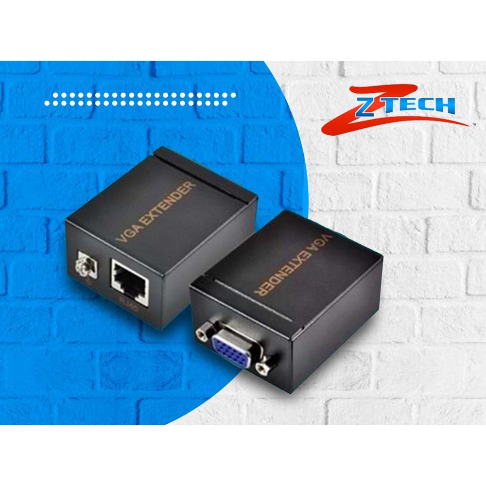 ZR-VE100 CAT6 TO VGA AUDİO EXTENDER 100MT